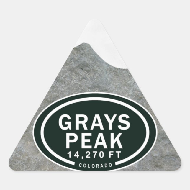 Grays Peak 14,270 FT CO Mountain Stickers (Front)