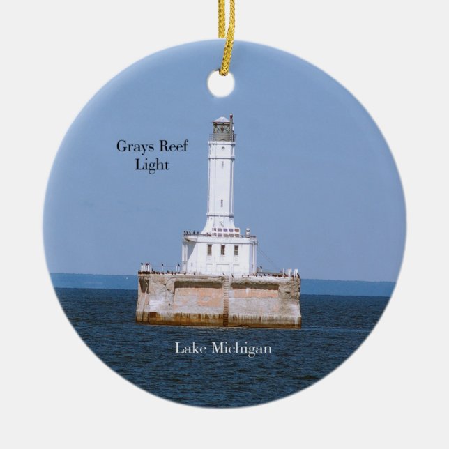 Grays Reef Light ornament (Front)