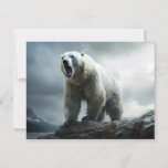 Grayscale Bear Moments Postcard