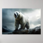 Grayscale Bear Moments Poster