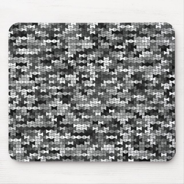 Grayscale Bowties Mousepad (Front)