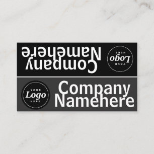 Grayscale Dual Business Card