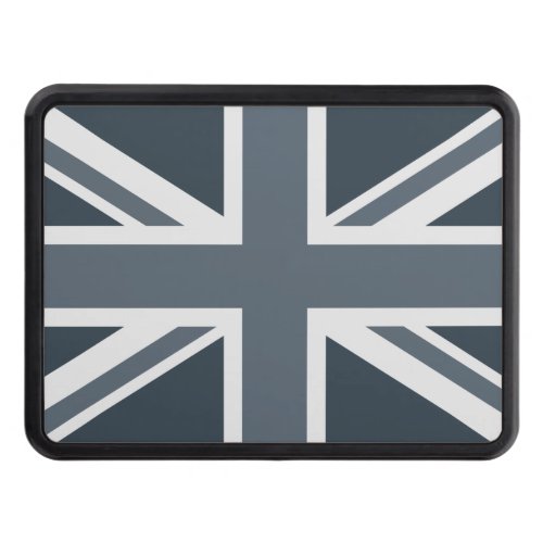 Grayscale England Flag Tow Hitch Cover