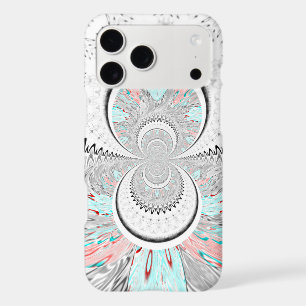 Grayscale Kaleidoscope Art Print iPhone 17 Pro Max Case