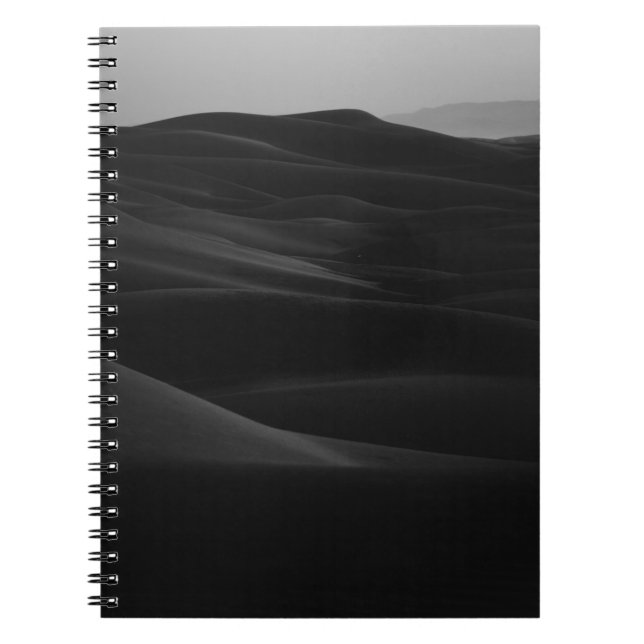 GRAYSCALE PHOTO OF DESERT NOTEBOOK (Front)