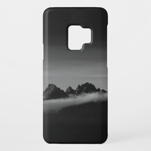 GRAYSCALE PHOTO OF MOUNTAIN COVERED WITH CLOUDS Case-Mate SAMSUNG GALAXY S9 CASE