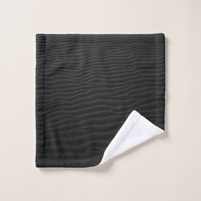 Grayscale photography of sand wash cloth (Wash Cloth)
