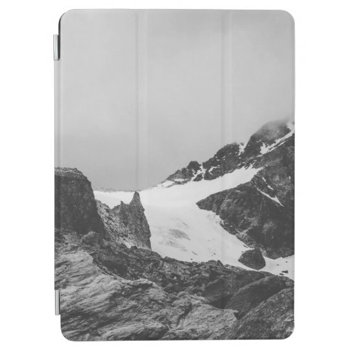 GRAYSCALE PHOTOGRAPHY OF SNOW COVER MOUNTAIN