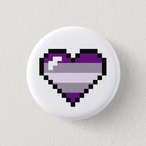 Graysexual 8_Bit Retro Pride Heart Button