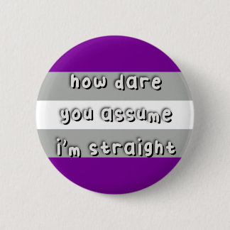 Graysexual Pride - “How Dare You Assume” - LGBT Button