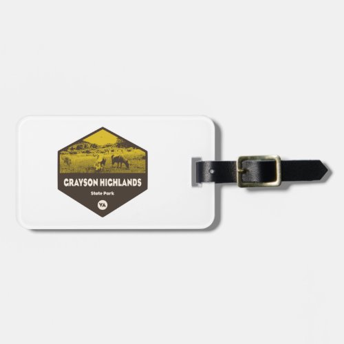 Grayson Highlands State Park Virginia Luggage Tag