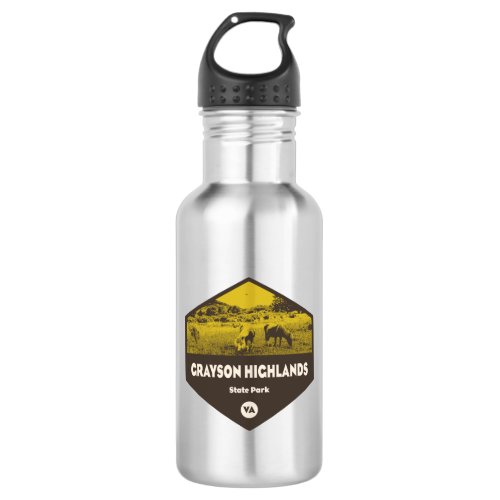 Grayson Highlands State Park Virginia Stainless Steel Water Bottle