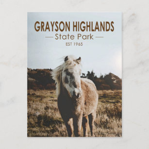 Grayson Highlands State Park Virginia Watercolor Postcard