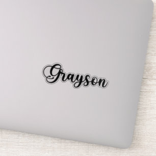 Grayson Name - Handwritten Calligraphy Sticker