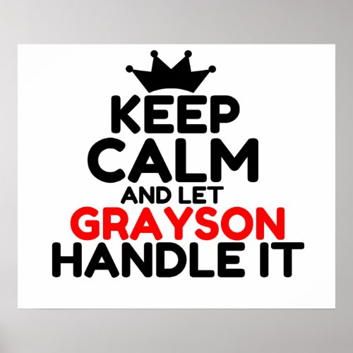 GRAYSON POSTER