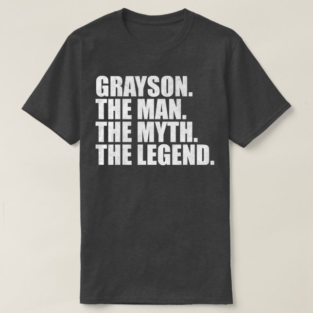 GraysonGrayson Name Grayson given name T-Shirt (Design Front)