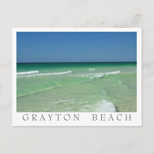 Grayton Beach _ 30A Florida _ White border Postcard