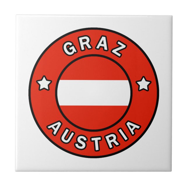 Graz Austria Ceramic Tile (Front)