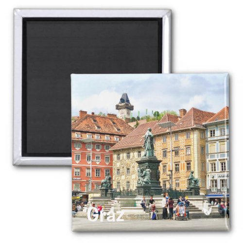 Graz Austria _ fridge magnet by Velvet Escape