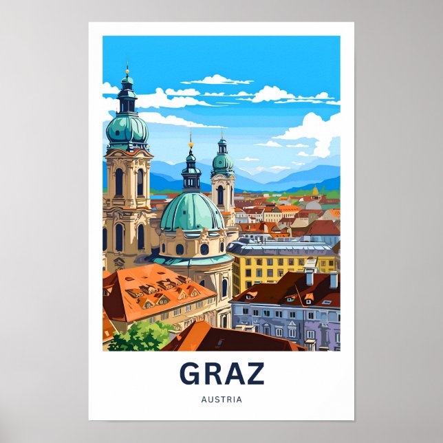 Graz Austria Travel Print (Front)