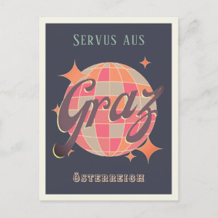 Graz Österreich Austria Retro Vintage Postcard