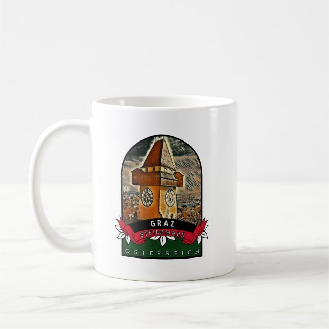 Graz Steiermark Austria Souvenir Coffee Mug (Left)