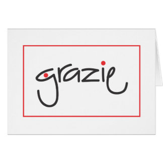 Grazie Thank you for personal or business use Card