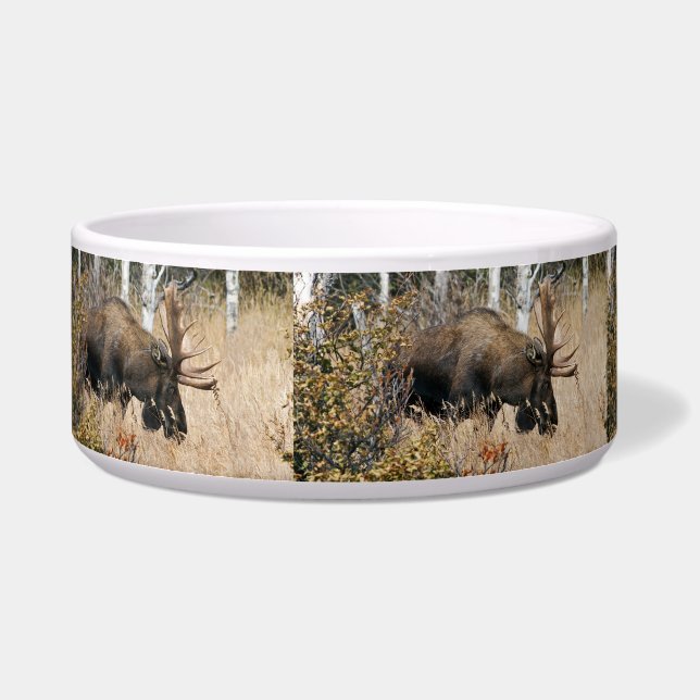 Grazing Bull Moose Bowl (Left)