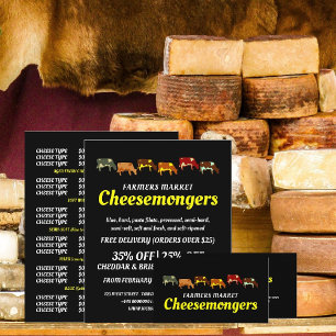 Grazing Cows, Cheesemonger Business Card