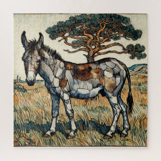 Grazing Donkey 600 Piece Puzzle