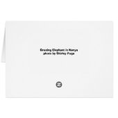 Grazing Elephant Cards (Back Horizontal)