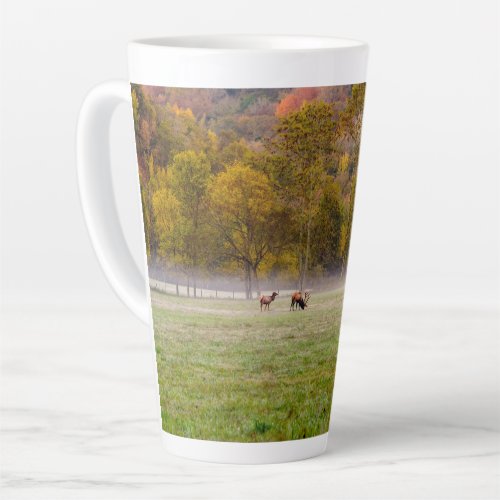 Grazing Elk Couple Latte Mug