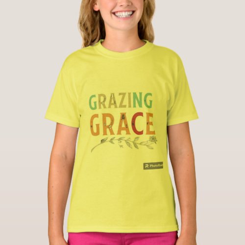 Grazing Grace Girls Tshirt design 