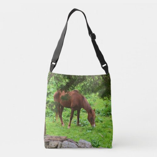 Grazing Horse In Spring Crossbody Bag