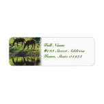 Grazing Horse Pair Mailing Label