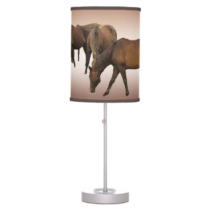 Grazing Horses Desk Lamp