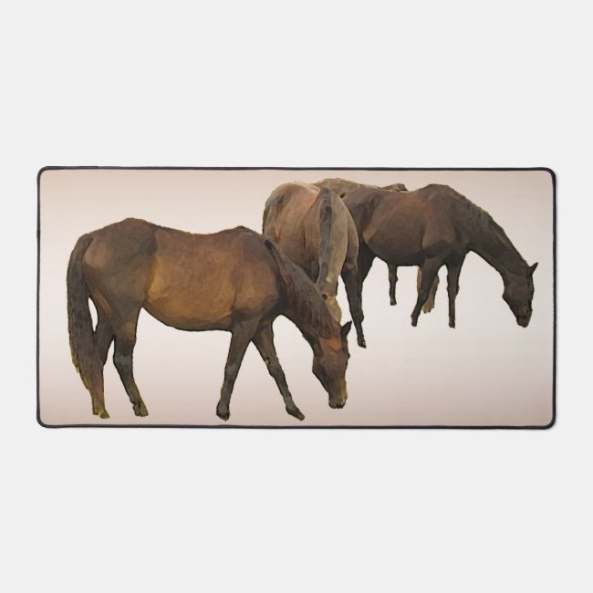 Grazing Horses Desk Mat