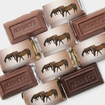 Grazing Horses Hershey's Miniatures by Bebops at Zazzle
