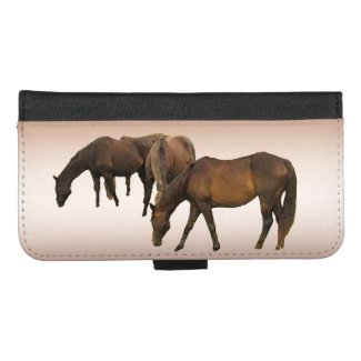 Grazing Horses iPhone 8/7 Plus Wallet Case