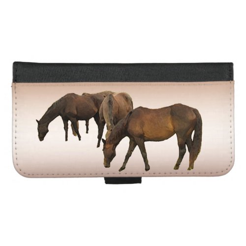 Grazing Horses iPhone 87 Plus Wallet Case