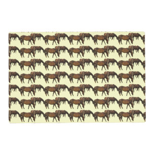 Grazing Horses Laminated Placemat