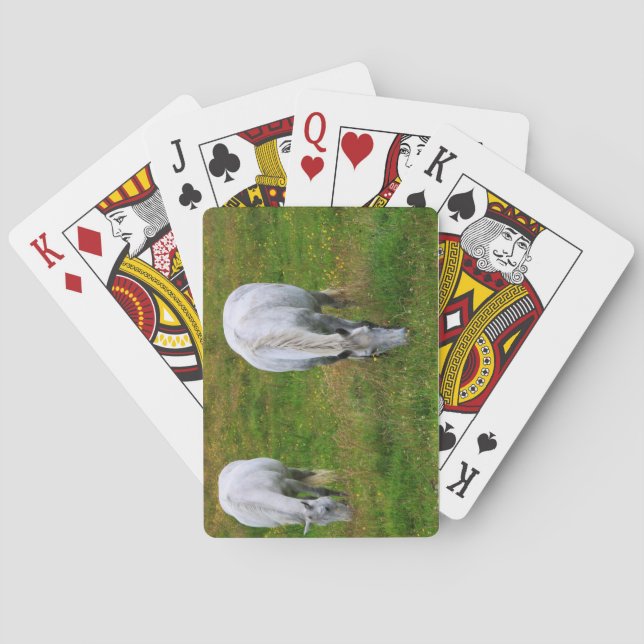 Grazing Horses Poker Cards (Back)