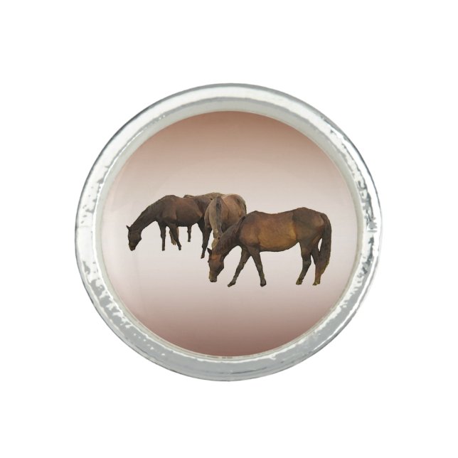 Grazing Horses Ring (Front)