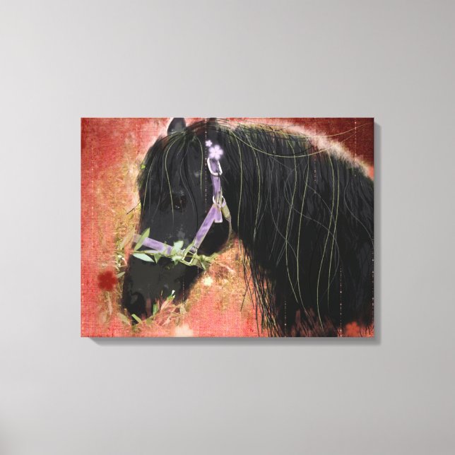 Grazing in the fields - Wrapped Canvas Print (Front)