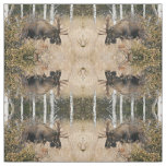 Grazing Moose Fabric