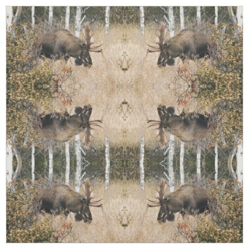 Grazing Moose Fabric