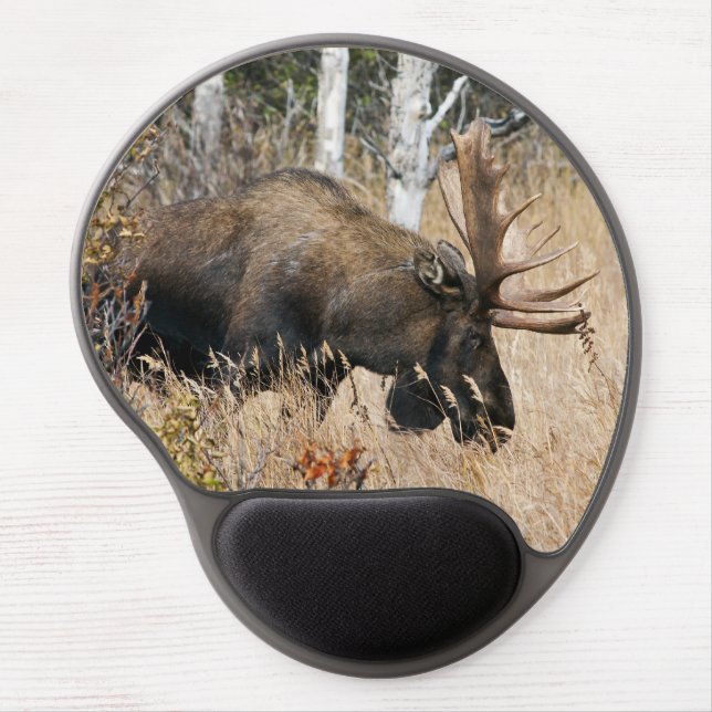 Grazing Moose Gel Mouse Pad (Front)