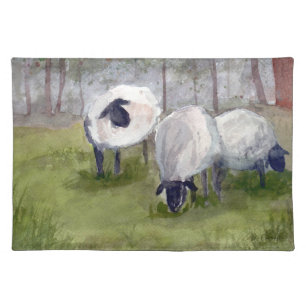Grazing Sheep Cloth Placemat