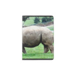 Grazing White Rhino Passport Holder