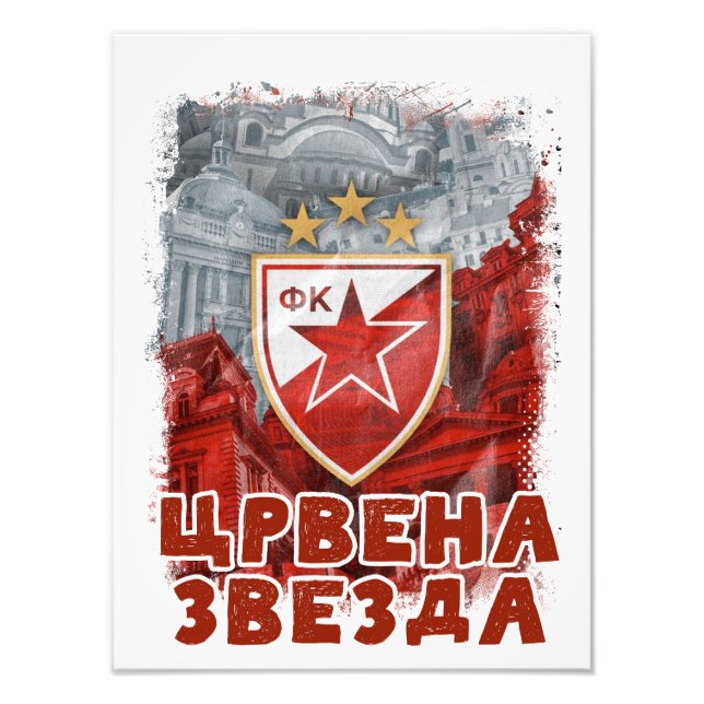 GRB Delije Sever Crvena Zvezda Beograd 1991 Photo Print (Front)